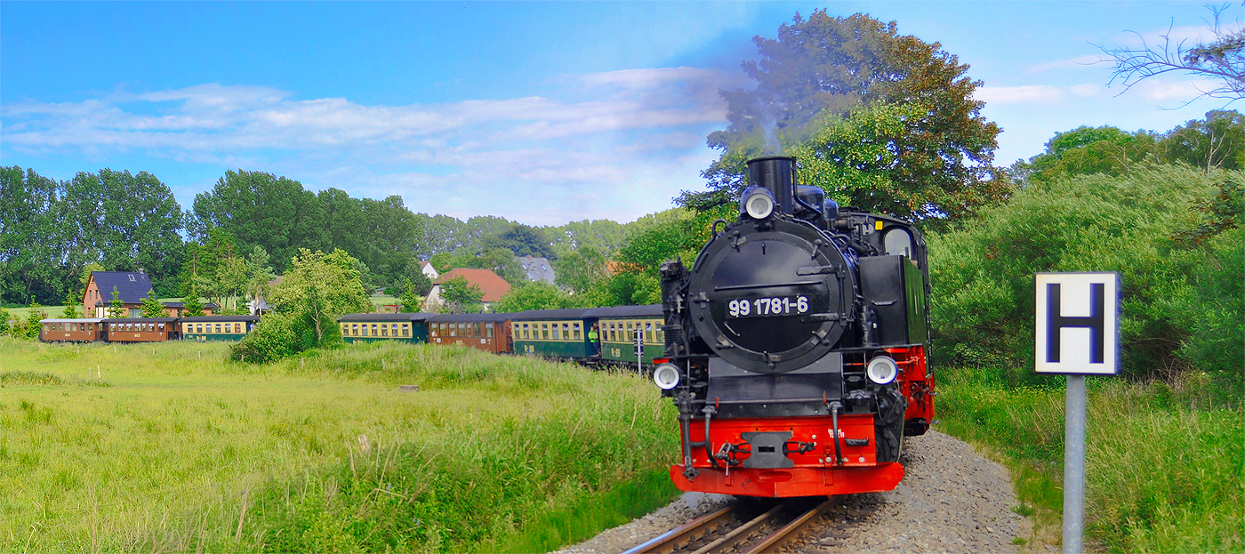 Rügensche BäderBahn TÄGLICH UNTER DAMPF Bahnnostalgie